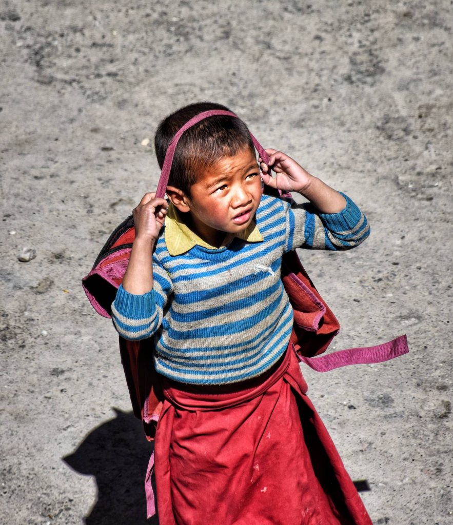 Key Monastery - School Going Monk