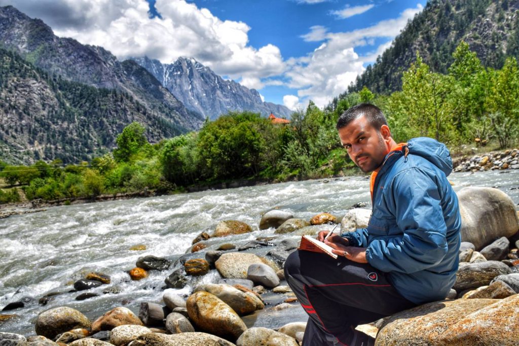 Diary Writing @Baspa River, Sangla Valley