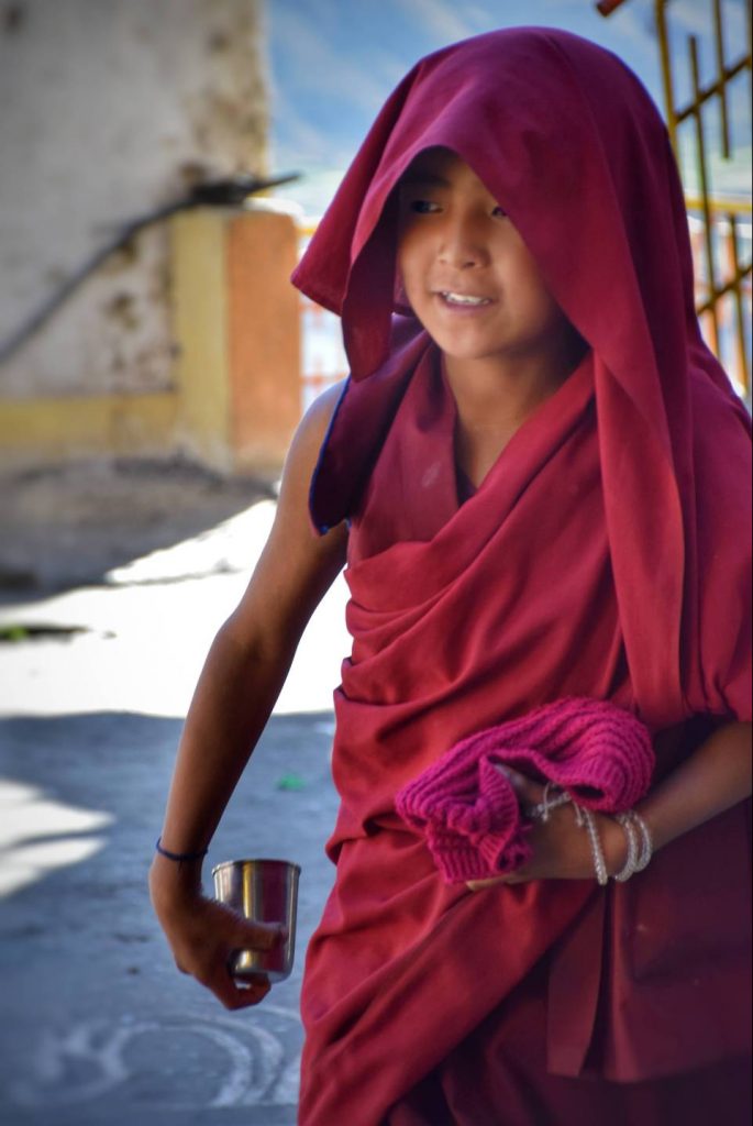 Monks after morning prayer